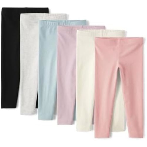 The Children's Place Baby Girls and Toddler Assorted Solid Leggings, Multipacks