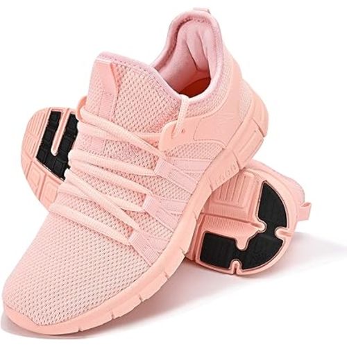 INZCOU Running Shoes Lightweight Tennis Shoes Non Slip Gym Workout Shoes Breathable Mesh Walking Sneakers