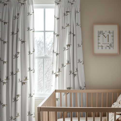 Mallard Duck Nursery Decor Curtain 2 pc Panel Duck Hunting Theme Nursery Window Curtain Light Blocking Curtain Duck Hunting Curtain Set Boy