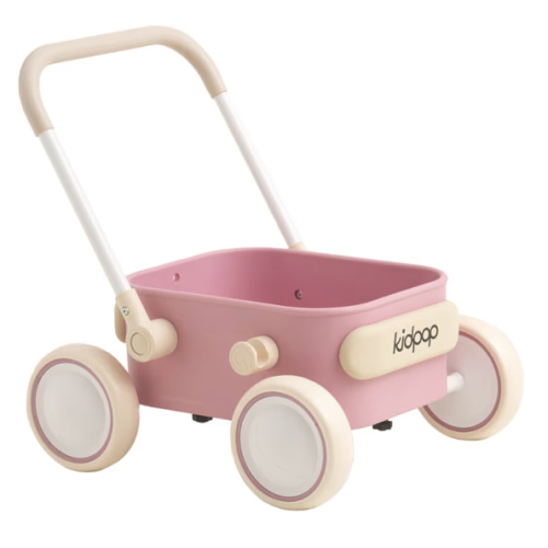 Kidpop PULA 2-in-1 Push and Pull-Along Wagon, Baby Push Walker for First Learner from 7 Month to 4 Year, One Year Birthday Gifts, Sturdy and Safe, Indoors and Outdoors (White)