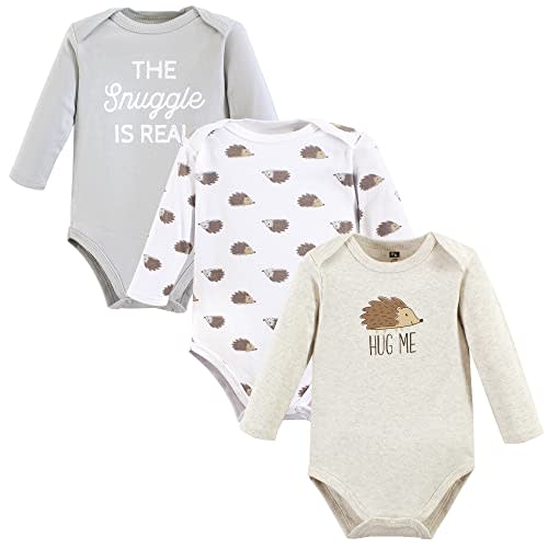 Hudson Baby unisex-baby Cotton Long-sleeve Bodysuits