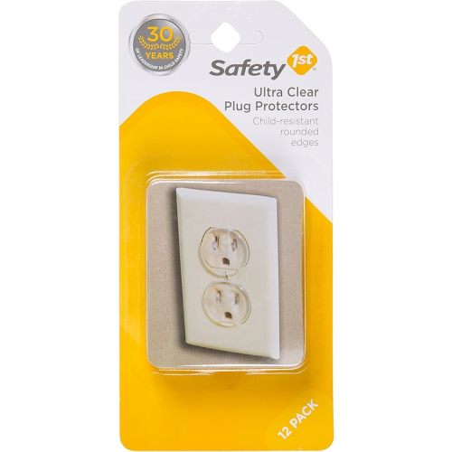 Safety 1st 12 Pack Ultra Clear Outlet Plugs