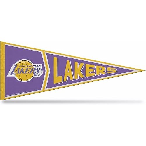 Rico Industries NBA Basketball Retro 12" x 30" Felt Wall Décor Pennant - Great for Home/Bed Room/Man Cave Décor