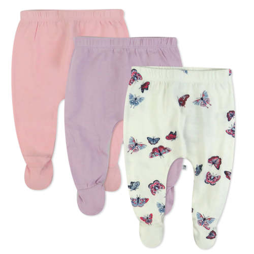 3-Pack Organic Cotton Footed Pants | Honest Baby Clothing