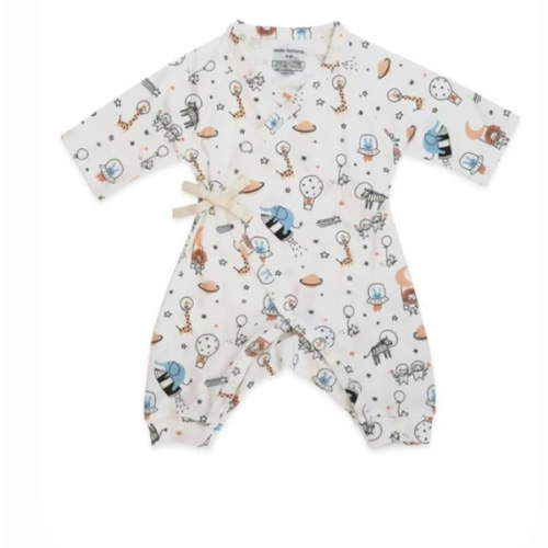 Space Print Baby Kimono Onesie - Tenth & Pine - Kimono Onesie - Dodo Banana