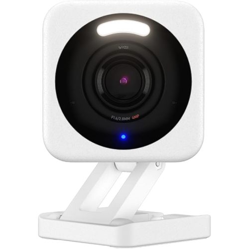WYZE Cam v4, 2.5K WiFi Security Camera, Indoor/Outdoor Cameras for Home Security, Pet Camera/Baby Monitor, Motion Activated Spotlight/Siren, Color Night Vision, 2-Way Audio, Works with Alexa & Google