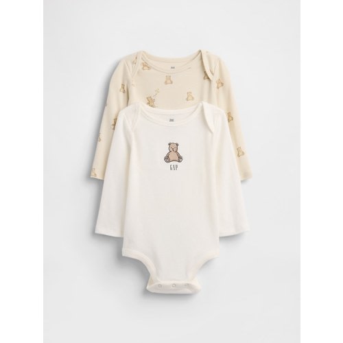 Baby Organic Cotton Brannan Bear Bodysuit (2-Pack)