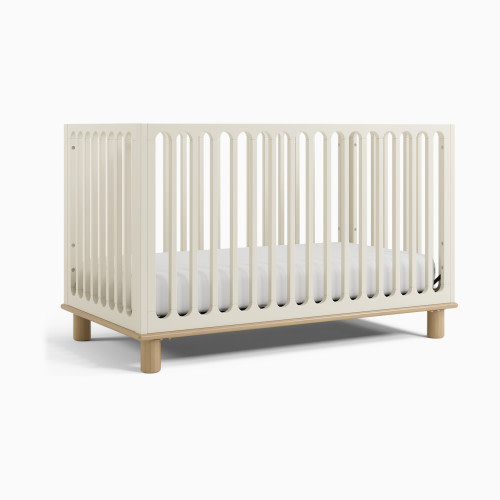 Storkcraft Sicily Deluxe 3-in-1 Convertible Crib - Frosted Oat With Driftwood