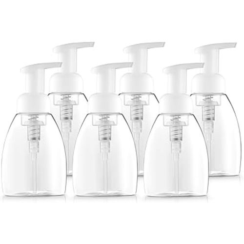 Bar5F 6pPack Foaming Soap Dispenser Pump Bottle for Dr. Bronner's Castile Liquid Soap 8.5-Ounce