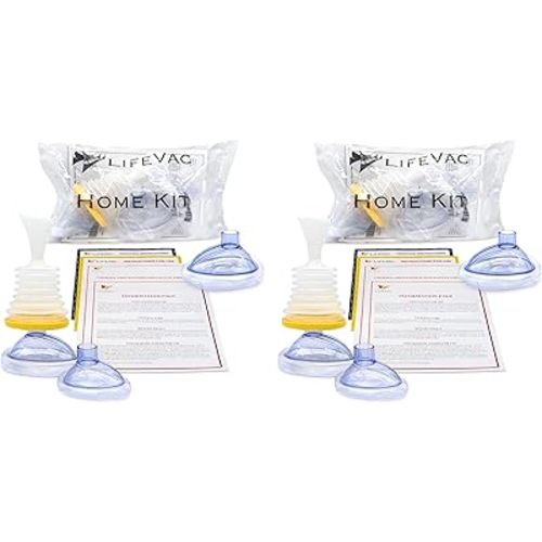 LifeVac Home Kit - Portable Suction Rescue Device, First Aid Kit for Kids and Adults, Portable Airway Suction Device for Children and Adults
