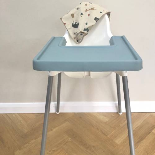 Minifolk Ikea Antilop Highchair Full Silicone Tray Cover | Removable Highchair Placemat | Baby Table Mat | Easy Clean Weaning Mat