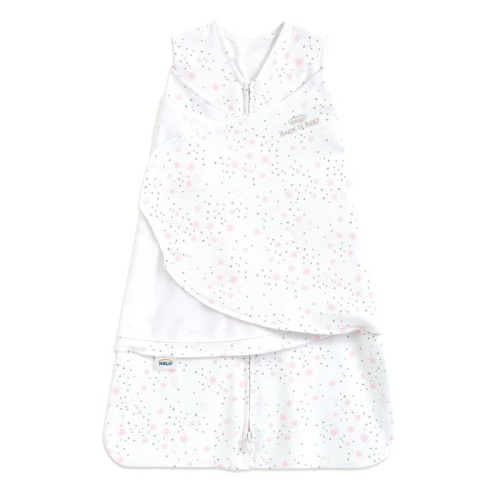 Midnight Moons Pink Cotton Baby Swaddle | HALO