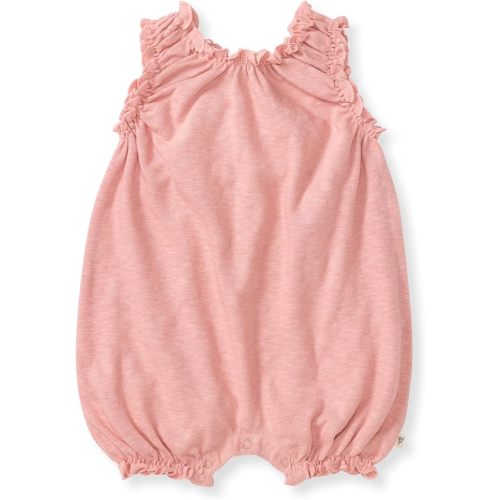 Burt's Bees Baby Baby Girls' Romper, 100% Organic Cotton One-piece Bubble Shortall and Layette Set Girl Outfit