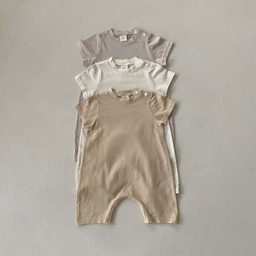 Baby BH Short Sleeve Jumpsuit (3-18m) - 3 Colors