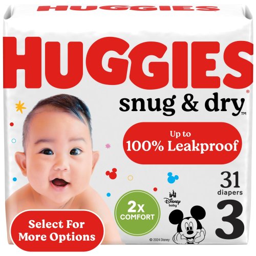 Huggies Snug & Dry Baby Diapers, Size 3 (16-28 lbs), 31 Ct (Select for More Options)