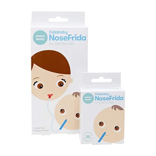 Baby Nasal Aspirator NoseFrida the Snotsucker with 24 Extra Hygiene Filters by Frida Baby - NoseFrida Filter Bundle (24 Hygiene Filters)