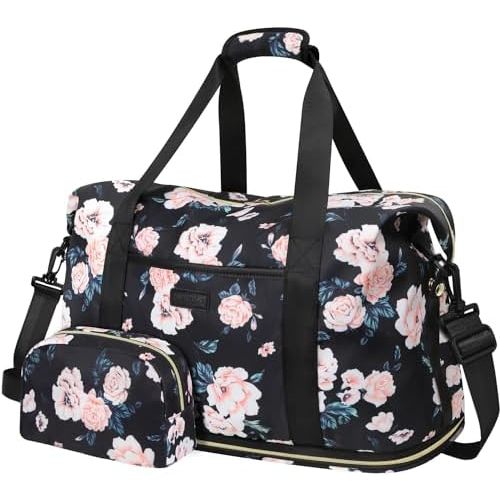 Expandable Travel Duffle Bags Weekender Overnight Bags for Women Men Hospital Bag for Women Labor Delivery with Toiletry Bag Waterproof