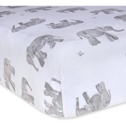 Burt's Bees Baby - Fitted Crib Sheet, Girls & Unisex 100% Organic Cotton