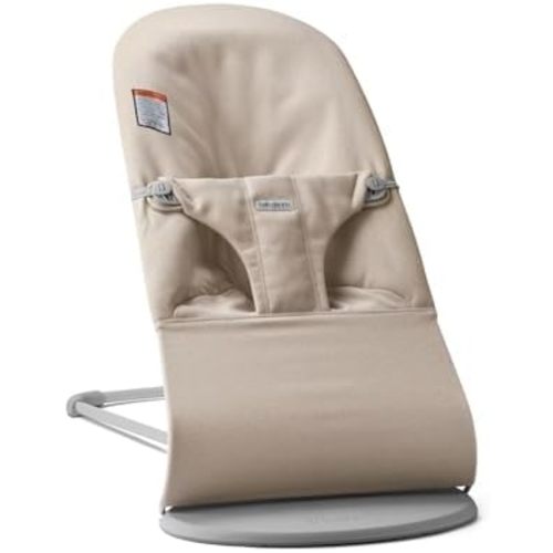 BabyBjörn Bouncer Bliss, Woven mélange, Light Beige