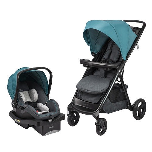 Evenflo Lux24 Travel System with LiteMax 35 Infant Car Seat - Deep Lake
