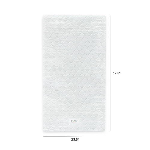Babyletto Pure Core Mini Crib Mattress | Hybrid Quilted Waterproof Cover | Lightweight