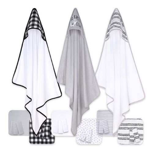 The Peanutshell So Fresh 23-Piece Hooded Towel & Wash Cloth Bath Set