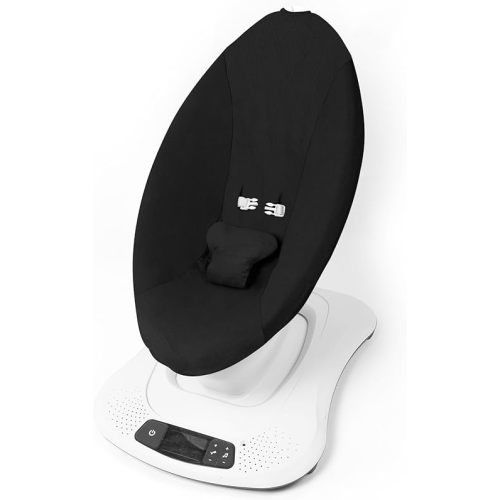 Swing Cover Compatible with 4moms MamaRoo and Rockaroo Old Model Before 2022, Soft Corduroy Fabric, Machine Washable Black (Only a Cover)