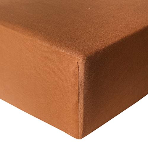 Copper Pearl Premium Knit Baby Crib Sheets for Boys and Girls Breathable and Soft, Fitted Crib Sheets for Standard Baby Mattresses, Crib Sheet for Baby Registry or Shower Gift, Camel