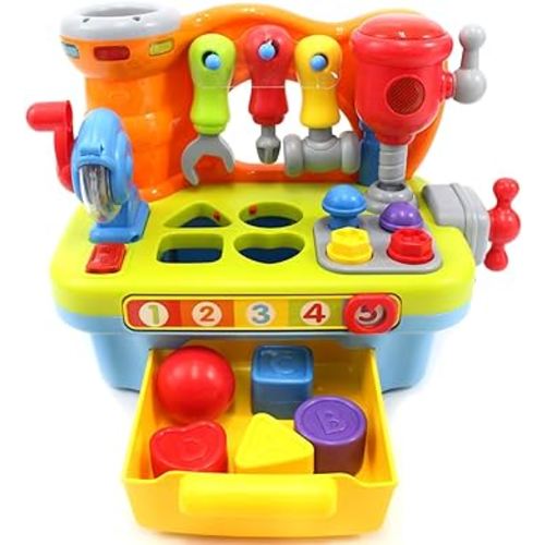PowerTRC Little Engineer Multifunctional Musical Learning Tool Workbench For Kids