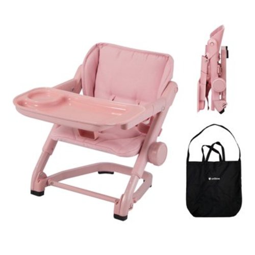 Unilove Feed Me 3-in-1 Dining Booster Seat for Infant and Toddler, Rose Tea