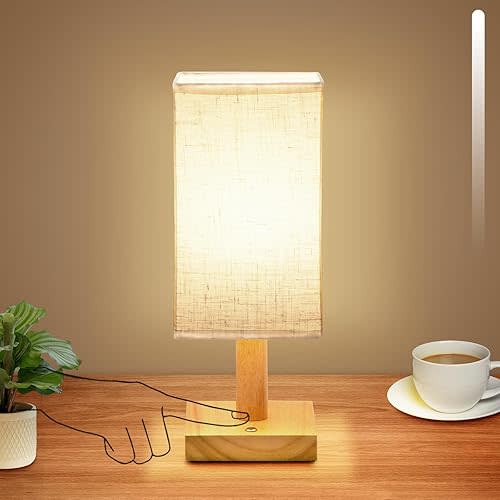 Small Cordless Touch Square Nursery Lamp