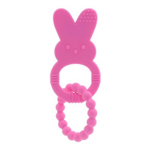 Peeps Bunny Silicon Baby Teether, Pink