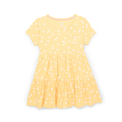 Wonder Nation Toddler Girls Printed Tiered Dress