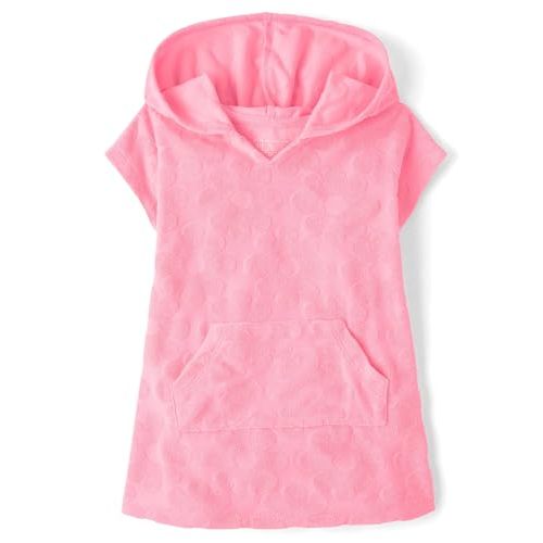 The Children's Place Girls' and Toddler Hooded Swim Coverup