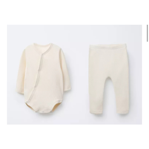 PACK OF WAFFLE WEAVE BODYSUIT AND LEGGINGS - Light ecru | ZARA United States