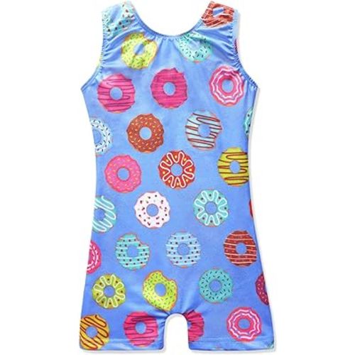 HOZIY Gymnastics Leotards for Girls Unicorn Aurora Rainbow Mermaid Dinosaur Cupcake Sparkle Biketard Toddlers Kids Children