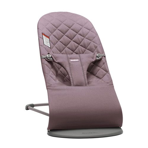 BabyBjörn Bouncer Bliss, Cotton, Classic Quilt, Dark Purple