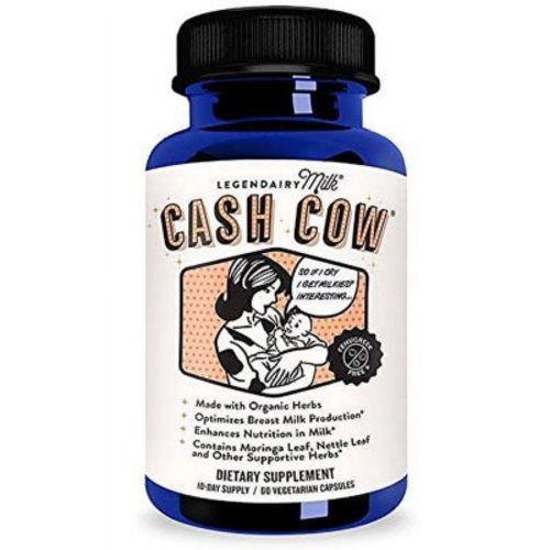 Legendairy Milk Cash Cow - Contains Alfalfa and Moringa - FENUGREEK FREE - Certified Organic by QAI, Certified Vegan, Non-GMO Project Verified, Certified Halal, and Certified Kosher