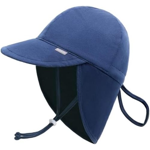 Duoyeree UPF 50+ Baby Sun Hat with Ear and Neck Protection -0-6 months