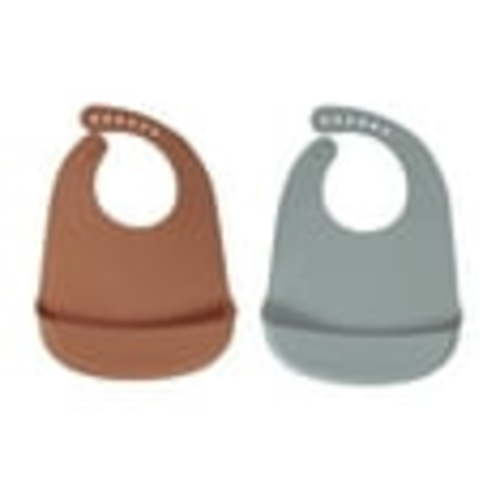 2 Pack Baby Pick Silicone Bibs For Babies- BPA-Free Waterproof Bib With Pocket- Dishwasher Safe Feeding Bib With Food Catcher