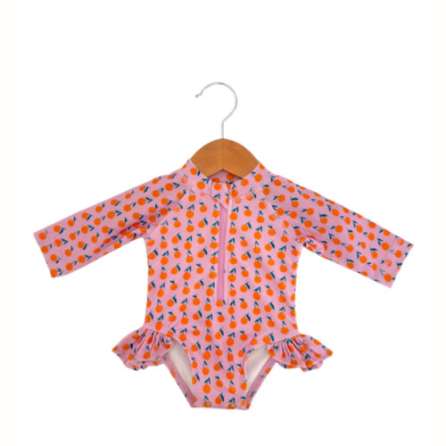 Oranges / Skipper Rashguard Swimsuit / UPF 50+ – SpearmintLOVE