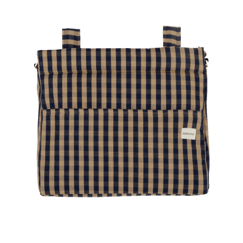 Bolsa Icon - Navy + Caramel