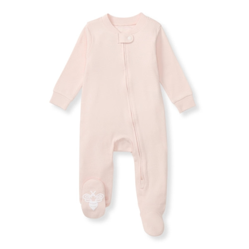 Burt’s Bees Baby Solid Rib Organic Cotton Sleep And Play Ranunculus