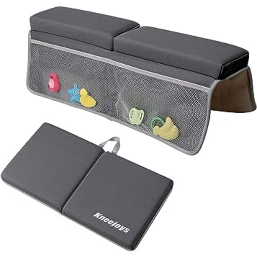 Bath Kneeler and Elbow Rest Pad,Bath Kneeler,Baby Bath Mat,Kneeling Pad,Bath Toy Organizer for Tub,Kneeling Pad for Bathing Baby,Relieve Your Knees and Elbows,Quick Dry,Non-Slip