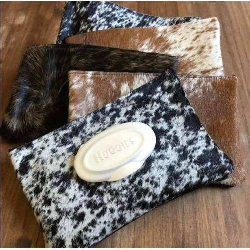 Cowhide Baby Wipe Holder