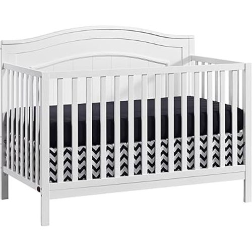 Oxford Baby Nolan 4-in-1 Convertible Baby Crib, Snow White, GreenGuard Gold Certified
