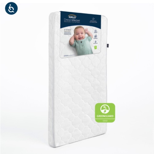 HALO DreamWeave Breathable Crib Mattress