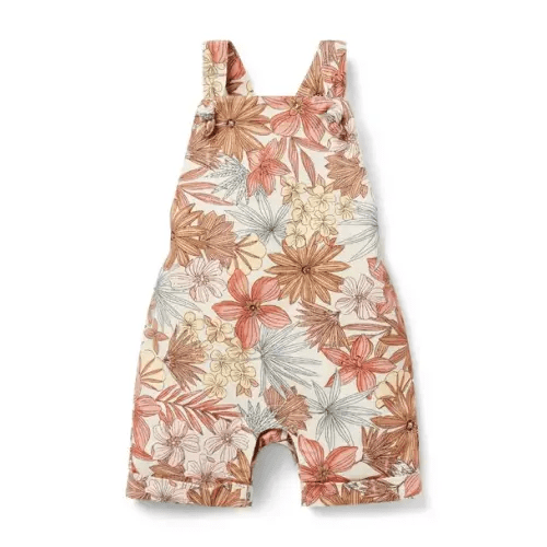 Newborn Cream Floral Baby Floral Overall by Janie and Jack