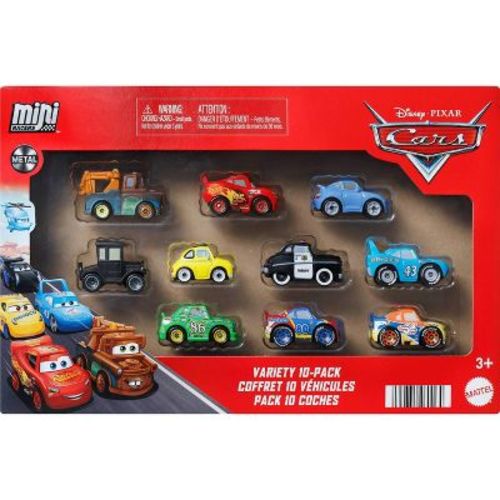 Disney and Pixar Cars Mini Racers 10pk Toy Vehicles from the Movie (Styles May Vary)