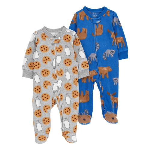 Carter's Child of Mine Baby Boy Sleep N Play, 2-Pack, One-Piece, Sizes Preemie-6/9 Months